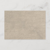 Carte D'accompagnement Burlap Russe Wishing Well Card (Dos)