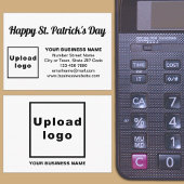 Carte D'accompagnement Business Saint Patrick Salutation sur blanc