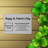 Carte D'accompagnement Business Saint Patrick Salutation sur Grey