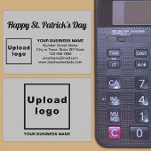 Carte D'accompagnement Business Saint Patrick Salutation sur Grey