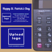 Carte D'accompagnement Business Saint Patrick Salutation sur le bleu