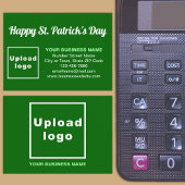 Carte D'accompagnement Business Saint Patrick Salutation sur le vert