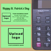 Carte D'accompagnement Business Saint Patrick Salutation sur Vert clair