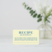 Carte D'accompagnement Butter Together Yellow Recipe For Bride (Debout devant)