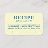 Carte D'accompagnement Butter Together Yellow Recipe For Bride (Devant)