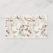 Carte D'accompagnement Butterfly Wildflower Please Bring A Recipe (Dos)