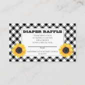 Carte D'accompagnement BW Checks Baby Q BBQ Douche Déchets Raffle (Devant)