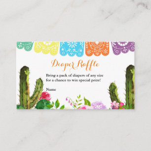 Carte D'accompagnement Cactus Fiesta, Baby shower de couches
