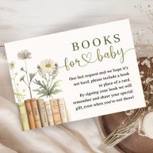 Cadeau Baby Shower Floral Bibliothèque Livres Pour