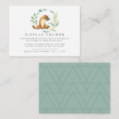 Carte D'accompagnement Cadeau de Baby Shower Platypus Bush Baby Présentat (Devant / Derrière)