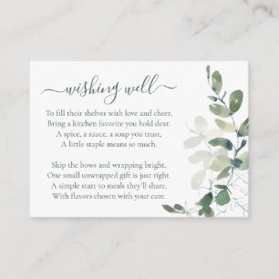 Carte D'accompagnement Cadeau de fontaine de vœux de douche de mariage à
