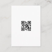 Carte D'accompagnement Cadeau de Lune de Miel Code Qr Demande de Contribu (Dos)