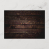 Carte D'accompagnement Cadeau de Mariage en Espèces, Mariage Rustique Mod (Dos)