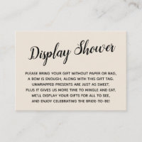 Cadeau de Mariage Minimal Crème Naturelle Sans Emb