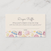 Carte D'accompagnement Cadeau de Naissance Boho Adorable Tirage au Sort d (Devant)