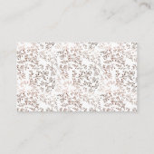 Carte D'accompagnement Cadeau de salle de bain en feuille de cuivre tranc (Dos)