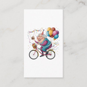 Carte D'accompagnement Cadeau drôle de vélo de grand-mère pour anniversai