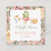 Carte D'accompagnement Cadeau Fleurs Fleurs Filles Fleurs de Bois Personn (Devant)