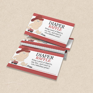 Carte D'accompagnement Cadeau pour bébé pompier sapeur-pompier Baby Showe