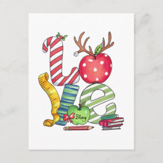 Carte D'accompagnement Cadeau pour Enseignant | Crayon Pomme d'Amour