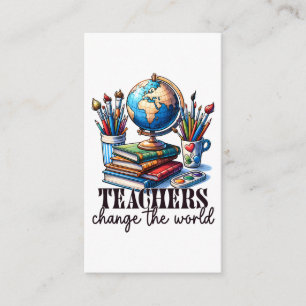 Carte D'accompagnement Cadeau pour Enseignant Les Enseignants Changent