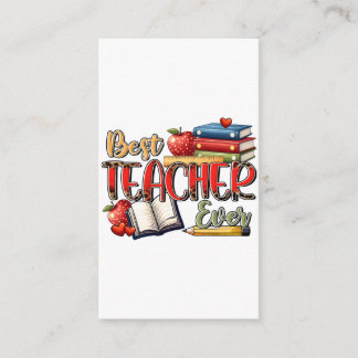Carte D'accompagnement Cadeau pour Enseignant | Meilleur Enseignant Jamai