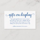 Carte D'accompagnement Cadeaux bleus simples à l'écran | Cerulean Any Eve (Devant)