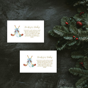 Carte D'accompagnement Cadeaux de hockey pour Baby Shower d'hiver pour le