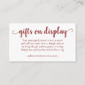 Carte D'accompagnement Cadeaux rouges simples à l'écran | Candy Apple (Devant)