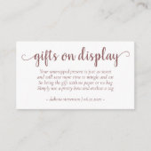 Carte D'accompagnement Cadeaux simples sur écran | Desert Rose, événement (Devant)