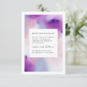 Carte D'accompagnement Cadre aquarellé (Debout devant)