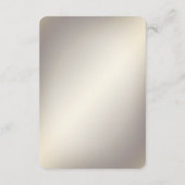 Carte D'accompagnement Cadre Floral Or avec boîtier détail en pierres rou (Dos)