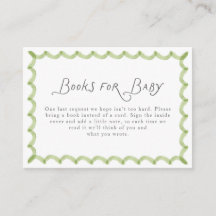 Cadres peints à la main verts pour livres pour béb