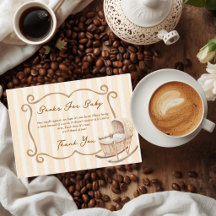 Cafe Bebe Élégant Marron Sans Genre Fête Prénatale