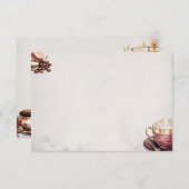 Carte D'accompagnement Café Crémeux Base Blank Recette Card (Devant / Derrière)