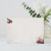 Carte D'accompagnement Café Crémeux Base Blank Recette Card (Debout devant)