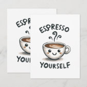 Carte D'accompagnement Café Espresso Yourself (Devant / Derrière)