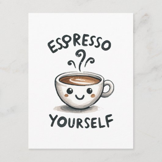 Carte D'accompagnement Café Espresso Yourself (Devant)