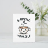 Carte D'accompagnement Café Espresso Yourself (Debout devant)