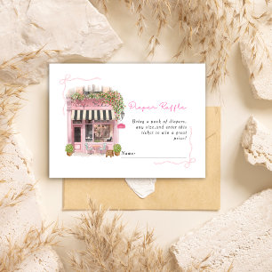Carte D'accompagnement Cafe Parisien Bonjour Bebe Arc en Ciel Baby Shower