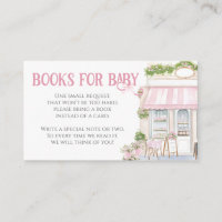 Café parisien Bonjour Bebe Baby shower rose