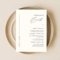 Calendrier de fin de semaine Mariage simple minima
