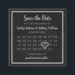 Carte D'accompagnement Calendrier photo Chalkboard moderne Enregistrer la<br><div class="desc">Personnalisez-les facilement, enregistrez les cartes de dates avec votre propre texte et photo en utilisant la section "personnaliser ce modèle". Pour choisir votre propre date, cliquez sur le lien "customiser plus loin" et déplacez le coeur à la date que vous souhaitez. Vous pouvez également changer la couleur de l'arrière -...</div>