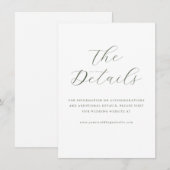 Carte D'accompagnement Call (Devant / Derrière)