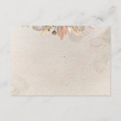 Carte D'accompagnement Calligraphie Automne Boho Capture Le code QR d'amo (Dos)