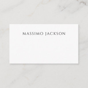 Carte D'accompagnement Calligraphie chic simple noir et blanc de nom prop