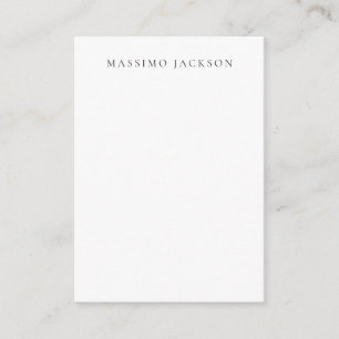 Carte D'accompagnement Calligraphie chic simple noir et blanc de son prop