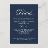 Carte D'accompagnement Calligraphie classique de l'élégance de la marine (Devant)