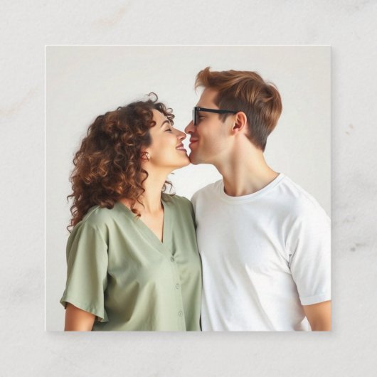 Carte D'accompagnement Calligraphie de code QR moderne mariage photo RSVP (Dos)