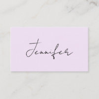 Calligraphie de couleur pastel Élégant Simple Nom